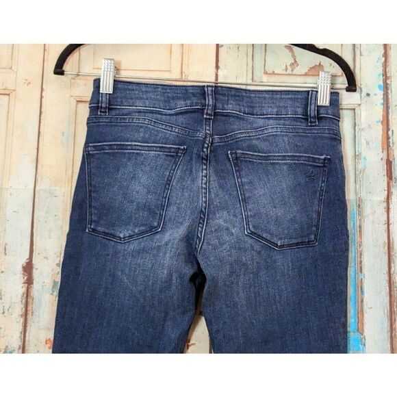 DL1961 Womens Size 24 Blue Florence Instasculp Mid Rise Denim Cropped Jeans - Picture 5 of 9